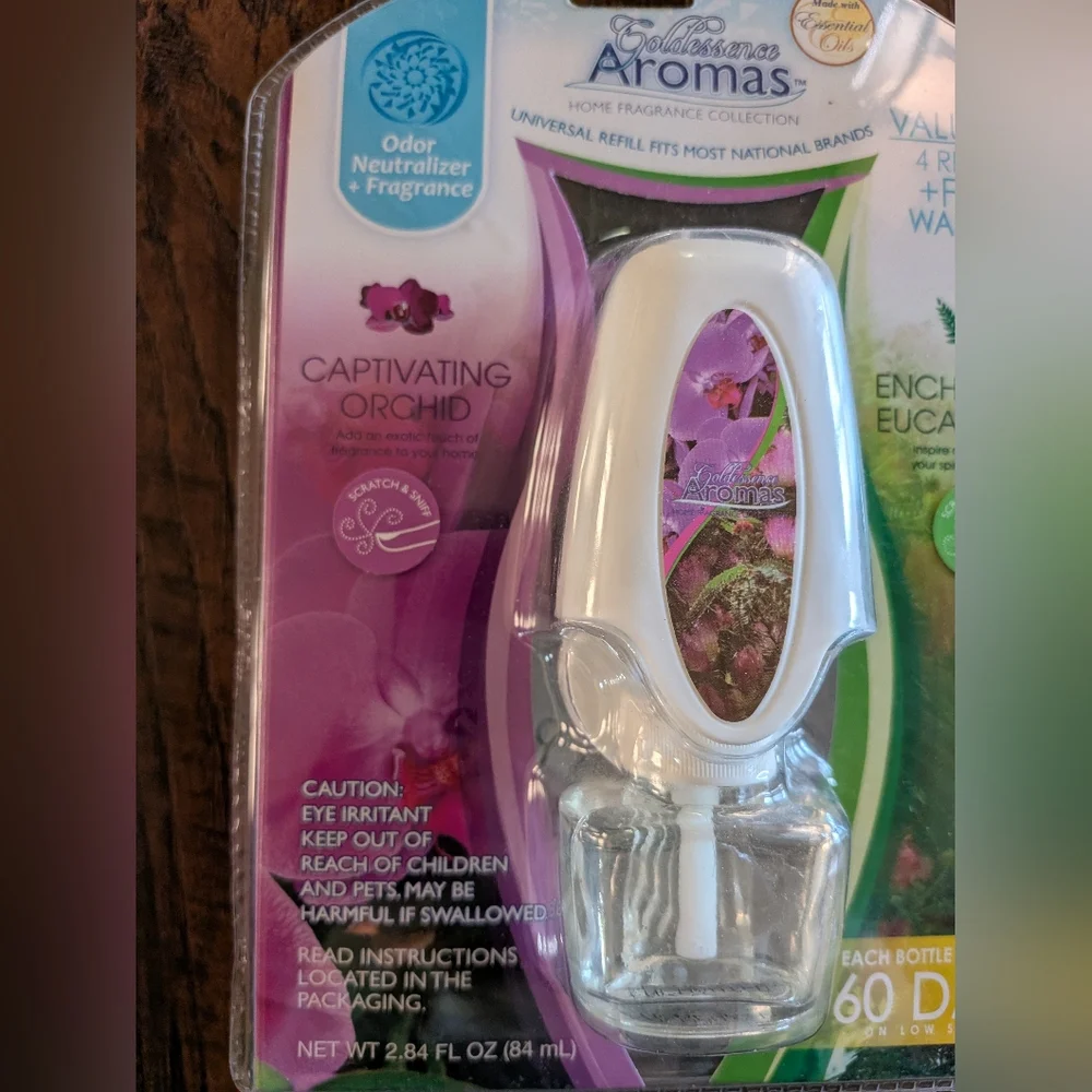 NEW GOLDESSENCE AROMAS HOME FRAGRANCE CAPTIVATING ORCHID & ENCHANTED EUCALYPTUS